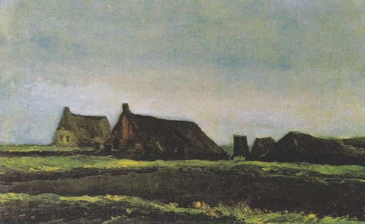 Vincent Van Gogh Farmhouses Norge oil painting art
